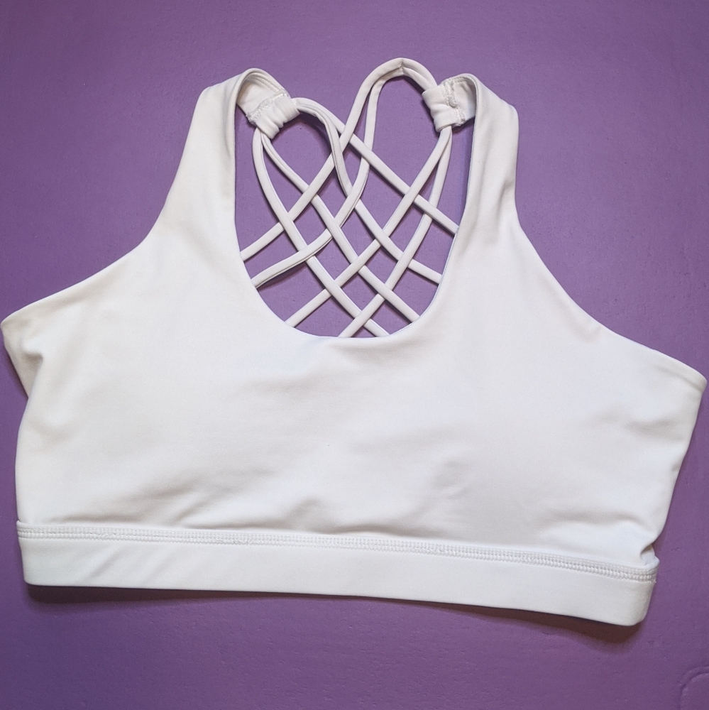 White CVG Sports Bra